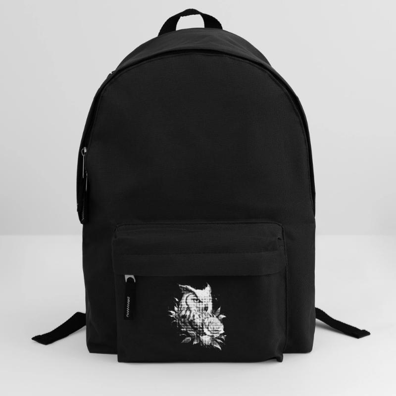 Blumen Rose Eule Ästhetik Nachteule Vogel Geschenk Rucksack