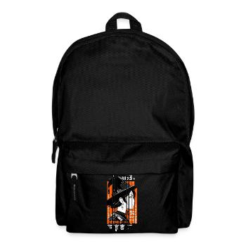 Geometrische Frau Hexe Halloween - Rucksack - Schwarz - Vorne