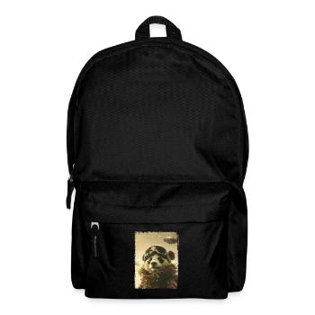 UFO Retro Vintage Uncanny Alien Winter Panda - Backpack - black - Front