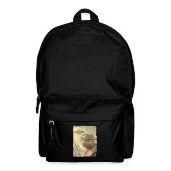 OVNI rétro vintage étrange Alien Ski lézard - Sac à dos - noir - Devant