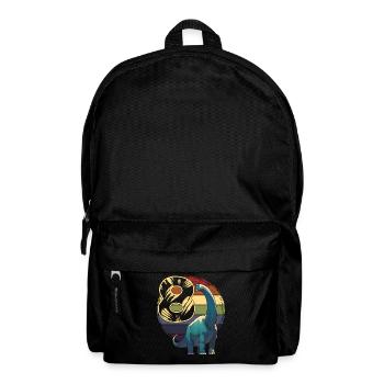 Brachiosaurus 8 Jahre 8. Geburtstag Geschenk - Rucksack - Schwarz - Vorne