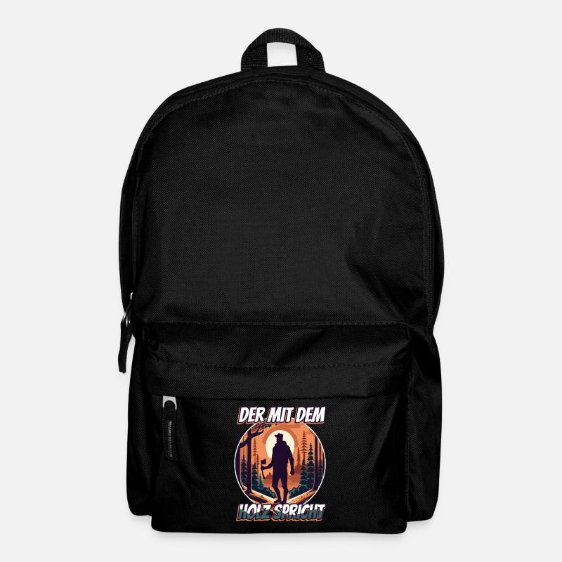 Der mit dem Holz spricht - Rucksack - Schwarz