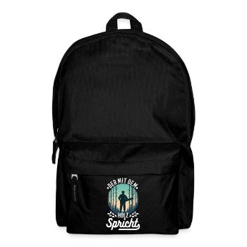 Who talks to the wood - Backpack - black - Front