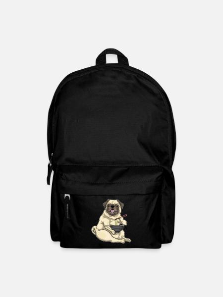 Mops Koch Ramen Kochen - Rucksack - Schwarz
