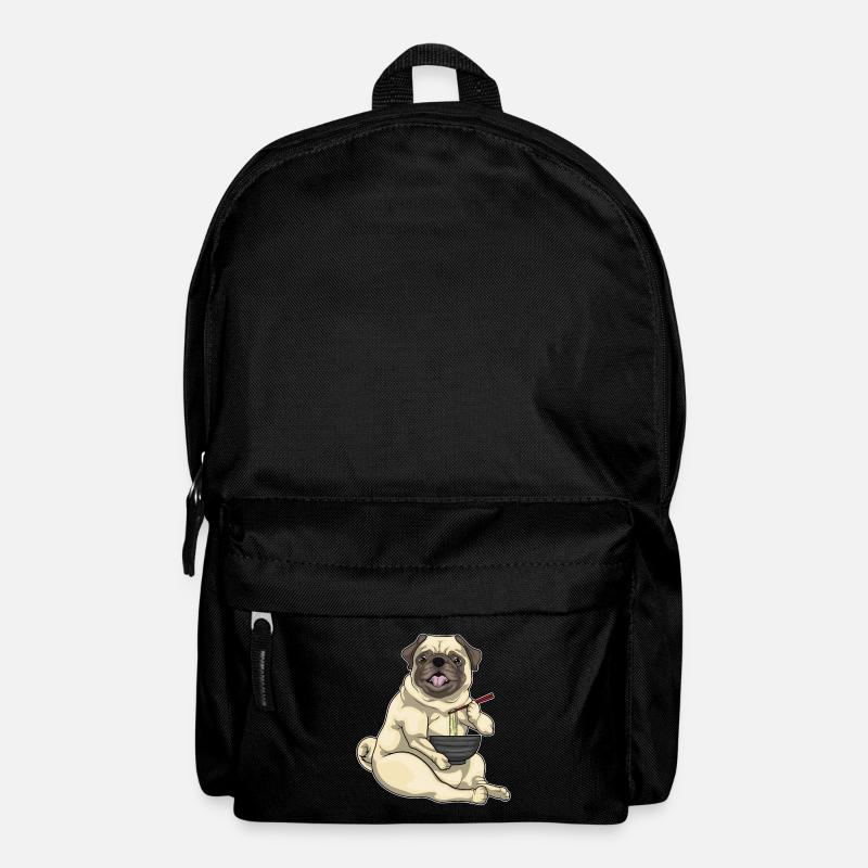 Mops Koch Ramen Kochen - Rucksack - Schwarz