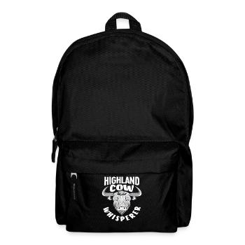 Highland Cow Whisperer Scottish Highland Cattle - Backpack - black - Front