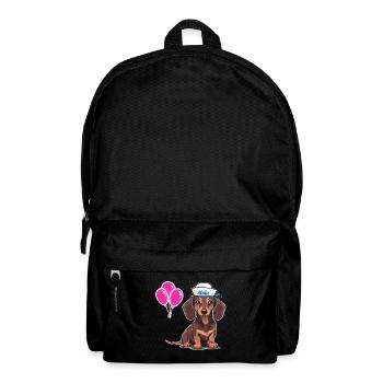 Chien Teckel Sailor Sailor Ballons d’anniversaire - Sac à dos - noir - Devant