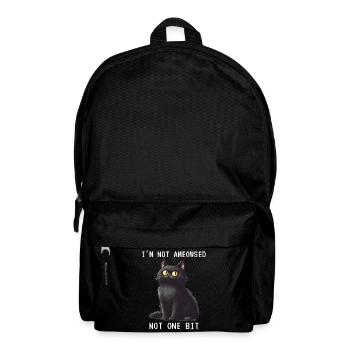 I'm Not Ameowsed Grimmige Katze Pixelart Pixel - Rucksack - Schwarz - Vorne