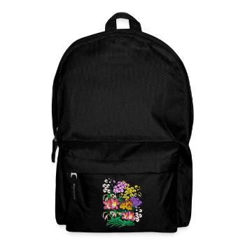 Orchideen Blumen Pflanzen Geschenk Orchidee - Rucksack - Schwarz - Vorne