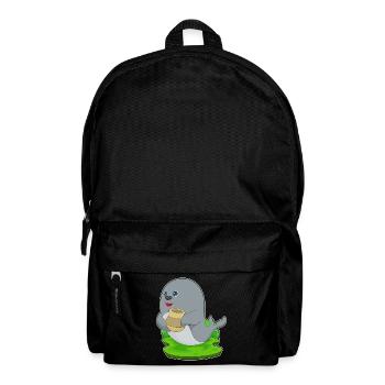 Seehund Vase - Rucksack - Schwarz - Vorne