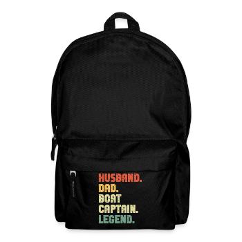 Boat Captain Funny Boat Sailing Lake Boater - Backpack - black - Front