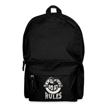 Boat Captain Funny Boat Sailing Lake Boater - Backpack - black - Front