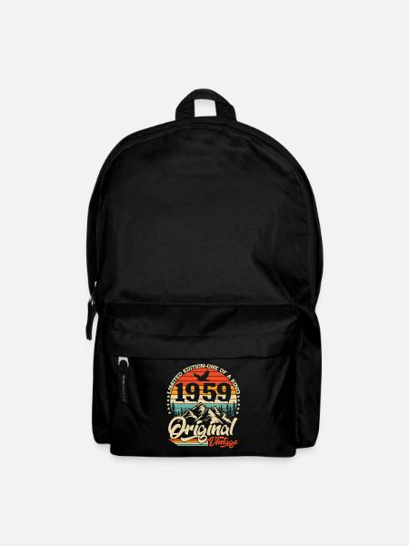 Original 1959 Jahrgang Retro Geburtstag Geschenk - Rucksack - Schwarz