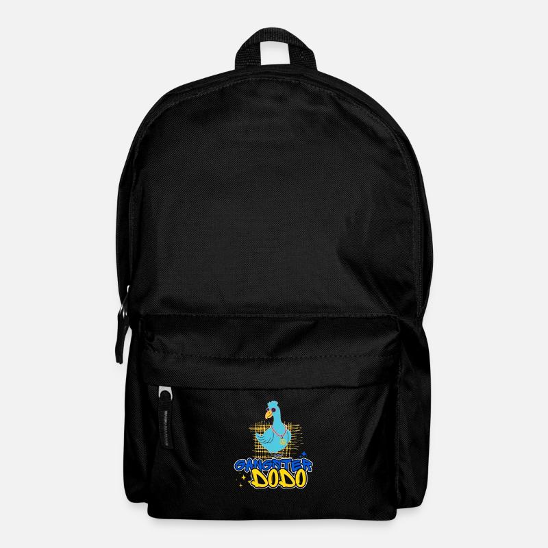 Gangster Dodo witziger Comicstil - Rucksack - Schwarz