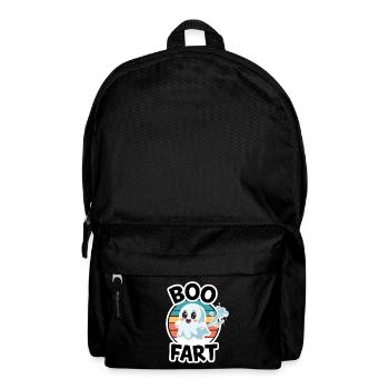 Lustiger Geist furzt – Halloween Spaß - Rucksack - Schwarz - Vorne