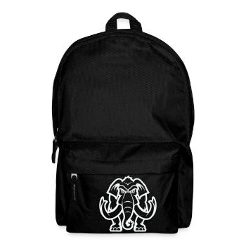Éléphant mammouth - Sac à dos - noir - Devant