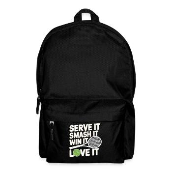 Tennis Power Serve Smash Victory - Backpack - black - Front