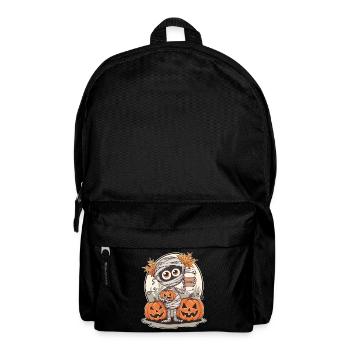 Creepy Little Mummy with Pumpkins - Backpack - black - Front