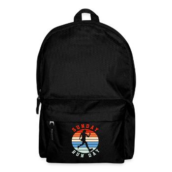 Sunday Run Day Runner Silhouette Vintage - Backpack - black - Front