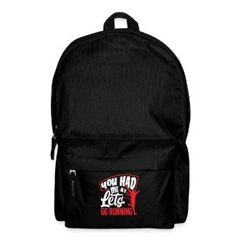 Lass Uns Laufen Du Hattest Mich Schon - Rucksack - Schwarz - Vorne