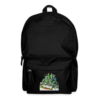Futuristic City Garden Design Veggie Gift - Backpack - black - Front