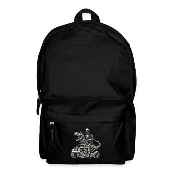 diDinosaurier auf Monstertruck Motorsport Liebhabe - Rucksack - Schwarz - Vorne