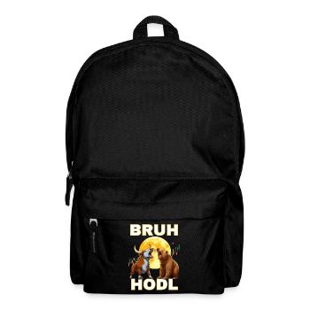 Crypto shirts Bull Bear HODL - Backpack - black - Front