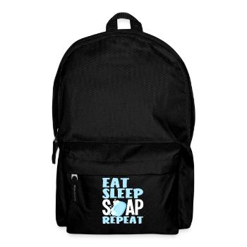 Manger du savon Sleep Répéter la fabrication de savon - Sac à dos - noir - Devant