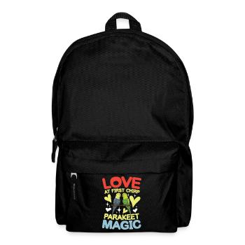 Love At First Chirp Parakeet Magic - Rucksack - Schwarz - Vorne