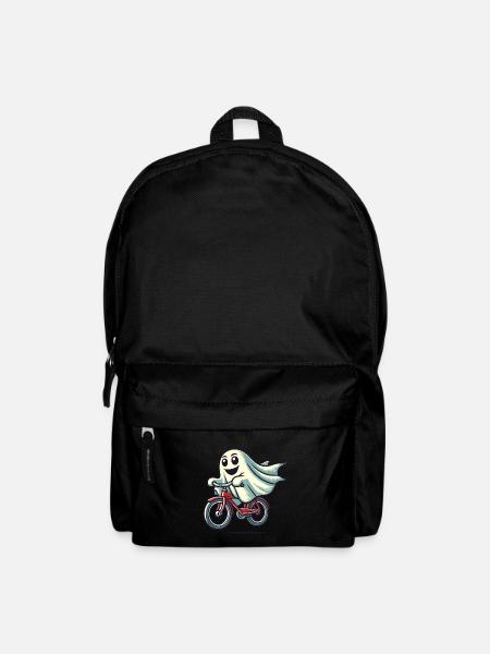 Fahrrad Fahrendes Gespenst Lustiger Geist - Rucksack - Schwarz