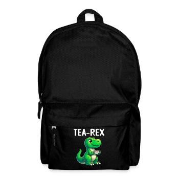 Tea Rex Dinosaur Lover T-Rex Tasse à thé - Sac à dos - noir - Devant