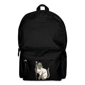 Pêche à la canne à pêche du pêcheur siamois Cat Angler - Sac à dos - noir - Devant