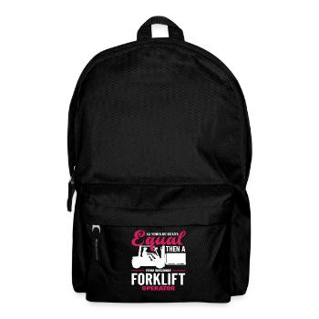 Forklift Driver Strength - Backpack - black - Front
