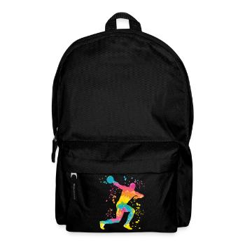 Diskuswerfer Colorsplash Diskuswurf - Rucksack - Schwarz - Vorne