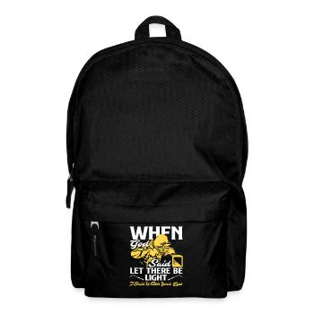 Quand Dieu a dit qu’il y aurait de la lumière, j’ai dit de détourner le regard - Sac à dos - noir - Devant