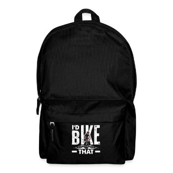 Ich Würde Das Radeln - Rucksack - Schwarz - Vorne
