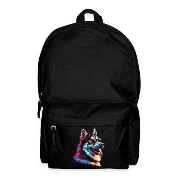 Siberian Husky Dog Sunglasses Popart - Backpack - black - Front