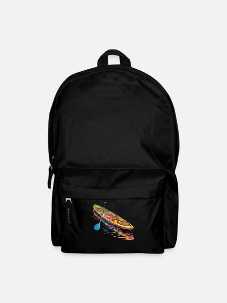 SUP Stand Up Paddling Paddle Board Popart - Rucksack - Schwarz