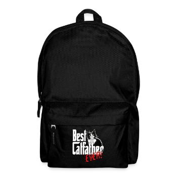 Chat Papa Meilleur Catfather Jamais Fou Chat Père Kitty - Sac à dos - noir - Devant
