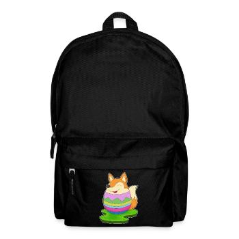 Fox Easter Easter Egg - Backpack - black - Front