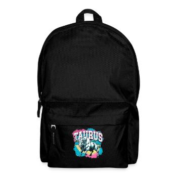 Taurus Horoscope Astrology Vintage 80s Design. - Backpack - black - Front