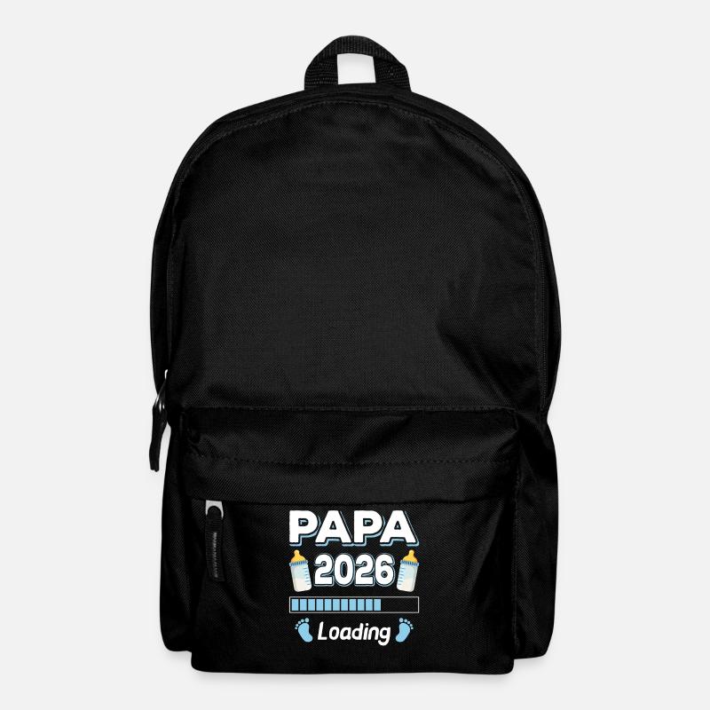 Papa 2026 Loading Mama Papa Eltern Sohn Tochter - Rucksack - Schwarz