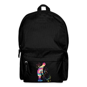 Golfer Colorsplash Kinder Miniaturgolf - Rucksack - Schwarz - Vorne