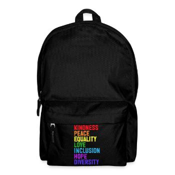 Gleichheit LGBTQ Rainbow Flag LGBTQ Stolz - Rucksack - Schwarz - Vorne
