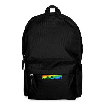 Gleichheit LGBTQ Rainbow Flag LGBTQ Stolz - Rucksack - Schwarz - Vorne