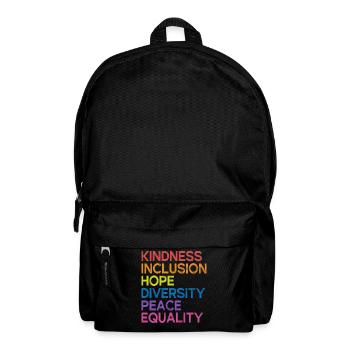 Gleichheit LGBTQ Rainbow Flag LGBTQ Stolz - Rucksack - Schwarz - Vorne