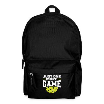 Just one more game Gamer Passion Pickleball - Backpack - black - Front