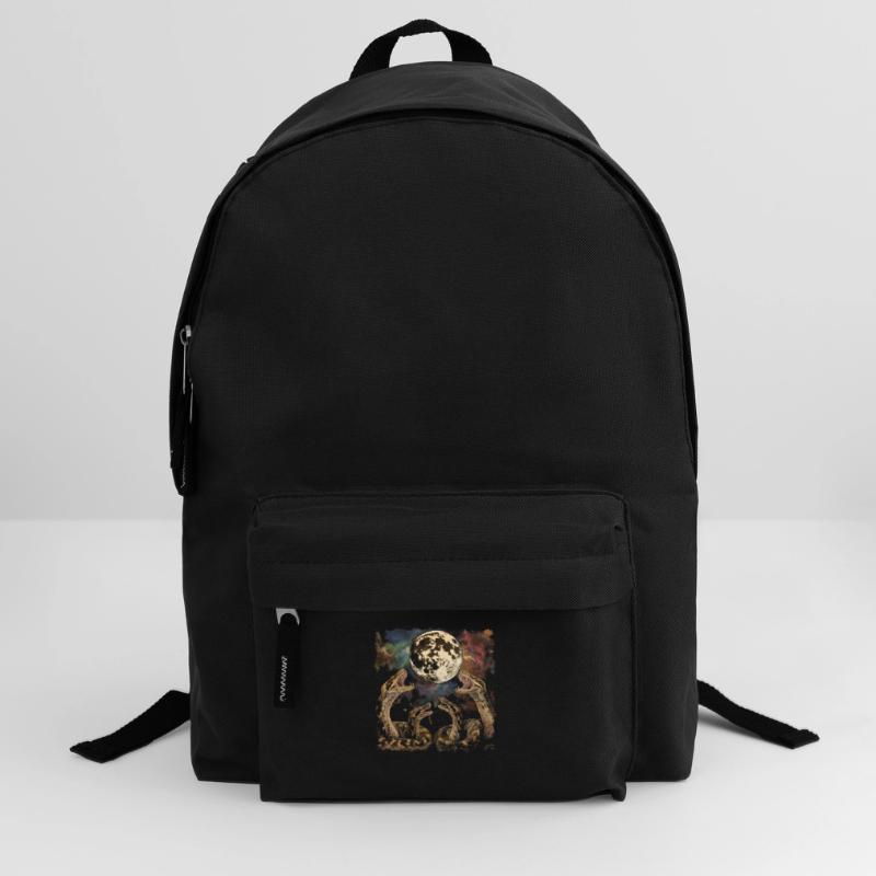 Ball Python Snake Howling Moon Backpack
