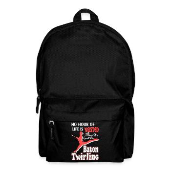 Baton Twirling Spent Time One Baton Twirling - Backpack - black - Front