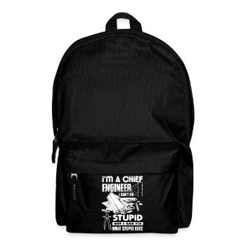 Chief Engineer I Cannot Fix Stupid - Backpack - black - Front